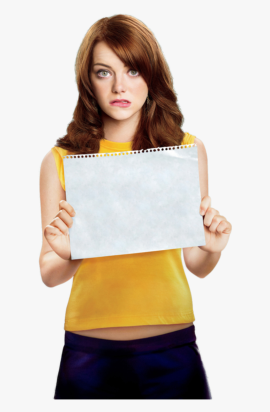 Emma Stone Holding Paper - Easy A Folder Icon, HD Png Download, Free Download