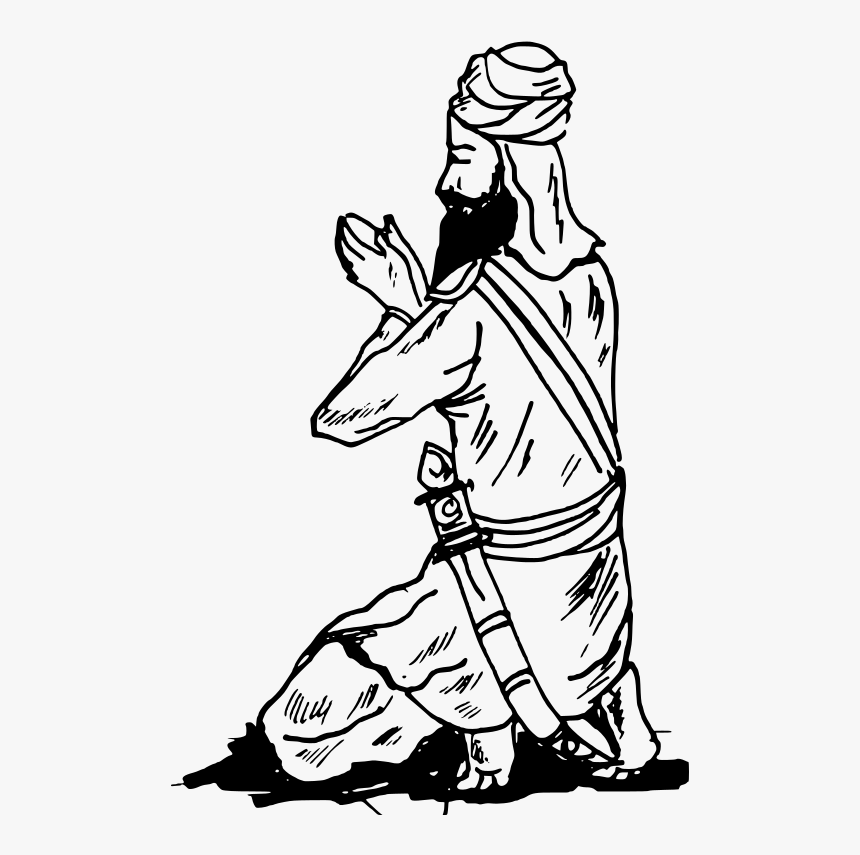 Png Black And White Sikh, Transparent Png, Free Download