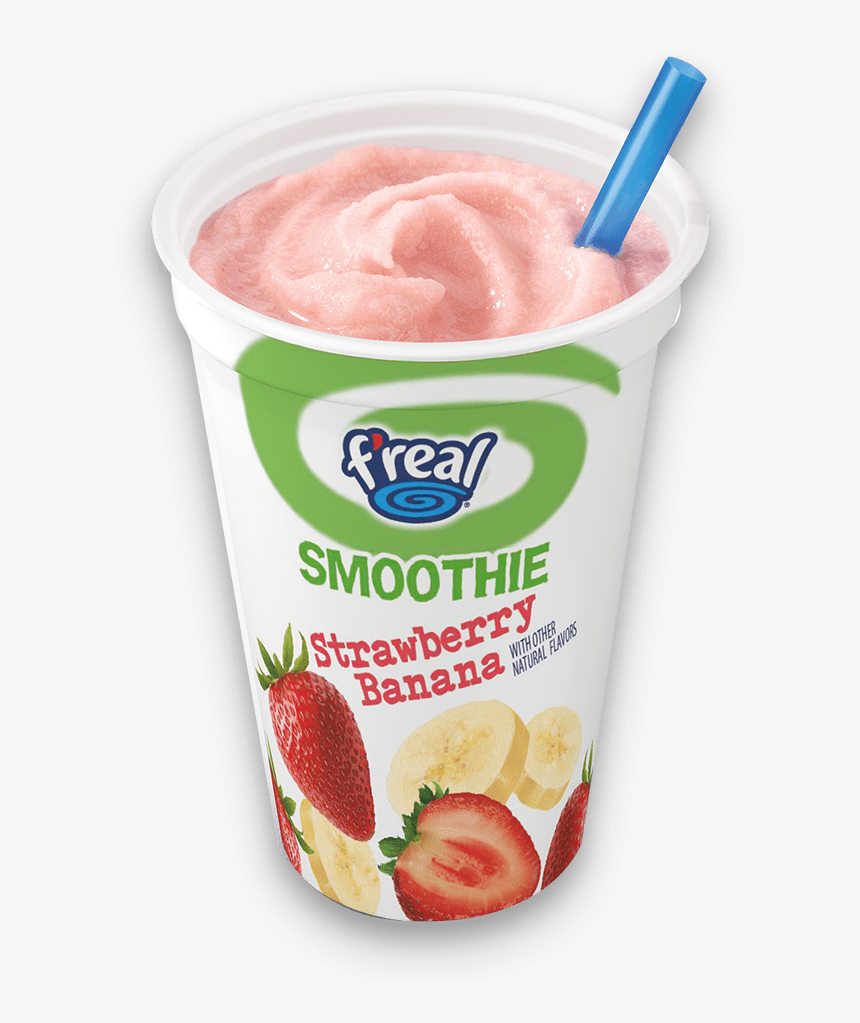 Frozen Yogurt Png -smoothie Vector Yogurt - F Real Strawberry Banana Smoothie, Transparent Png, Free Download