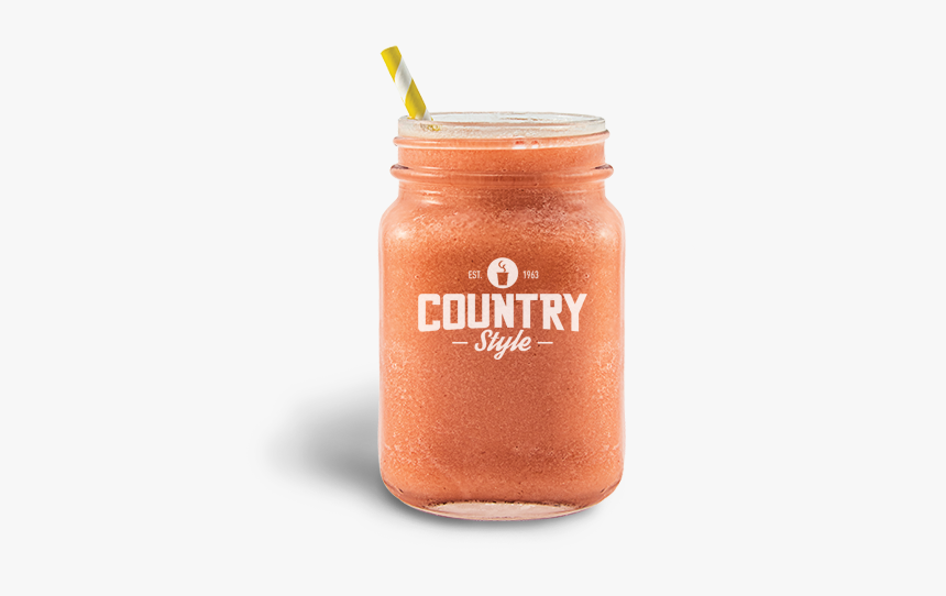 Strawberry Smoothie - Mason Jar Smoothie Png, Transparent Png, Free Download