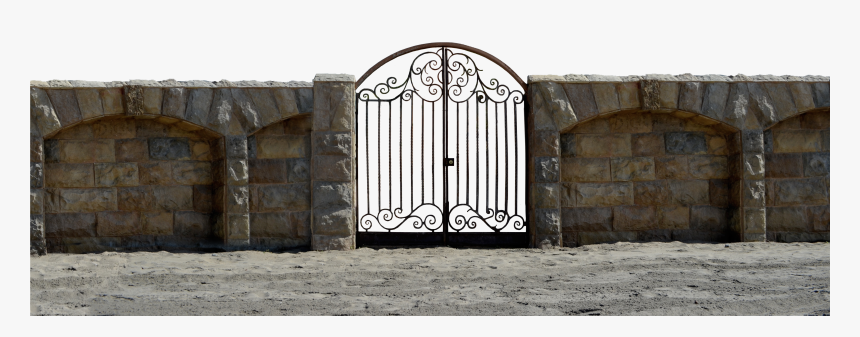 Iron Stone Gate At Beach Png Stock Photo, Transparent Png, Free Download