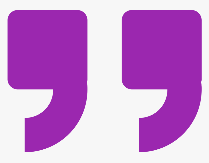 Quotation Clipart Transparent - Purple Quotes Icon, HD Png Download, Free Download