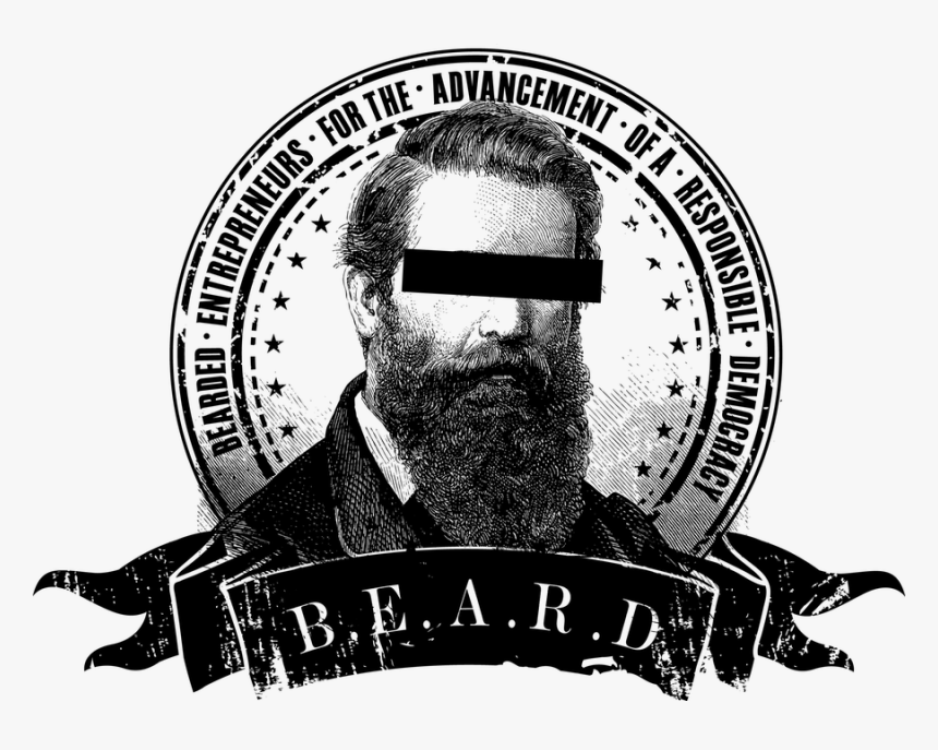 Beardlogo - Monochrome, HD Png Download, Free Download