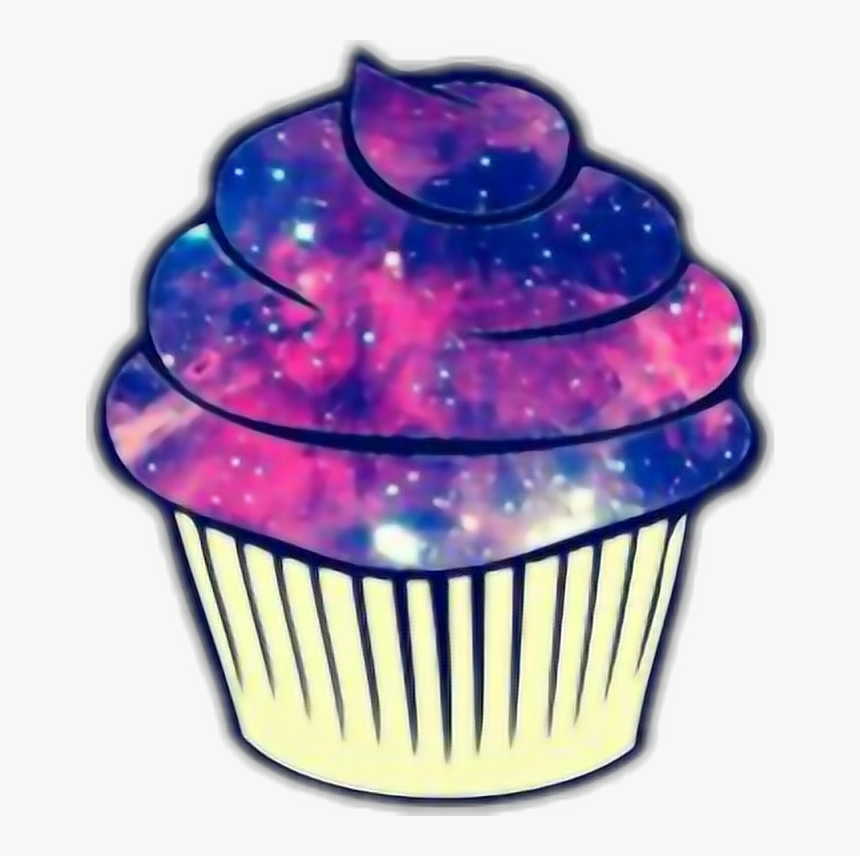 Transparent Purple Galaxy Png - Galaxy Cupcake Clipart, Png Download, Free Download