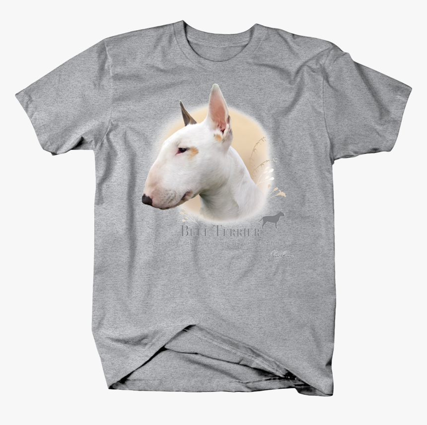 Cute Bull Terrier Dog Head Looking Shirt Quote Tshirt - Puppy, HD Png Download, Free Download