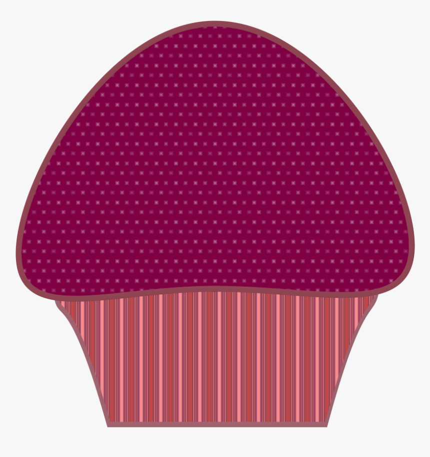 Purple Cupcake Clipart - Polka Dot, HD Png Download, Free Download