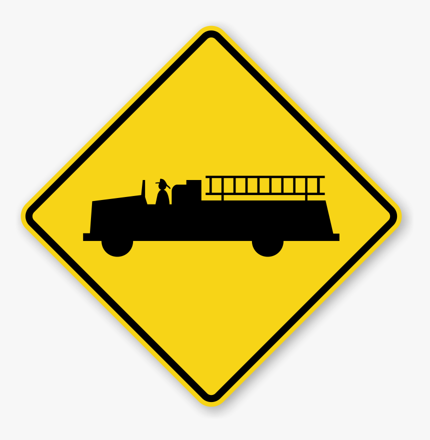 Transparent Blank Street Signs Png - Emergency Vehicles Warning Sign, Png Download, Free Download