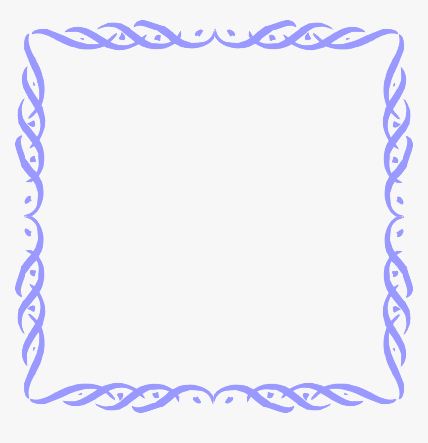 Blue Border Frame Png Picture - Fun Borders No Background, Transparent ...