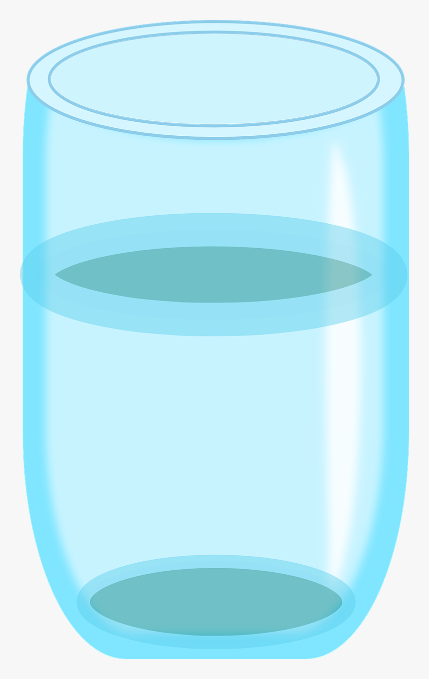 Glass Of Water Illustration Transparent, HD Png Download - kindpng