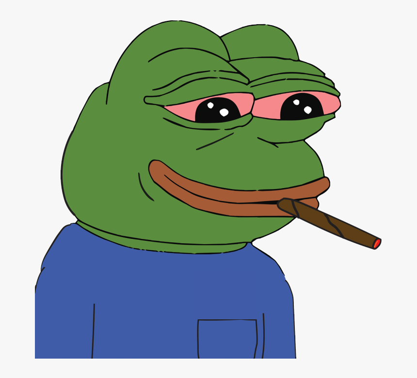 Stoned Pepe - Pepe The Frog Blunt, HD Png Download - kindpng