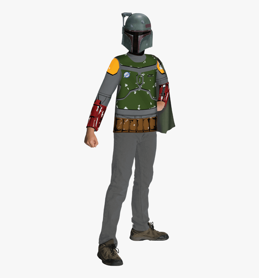 Kids Boba Fett Costume Top And Mask - Boba Fett, HD Png Download, Free Download