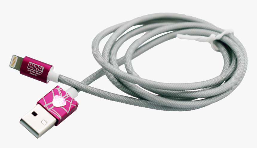 Spider Man Lightning Cable Pink - Ethernet Cable, HD Png Download, Free Download