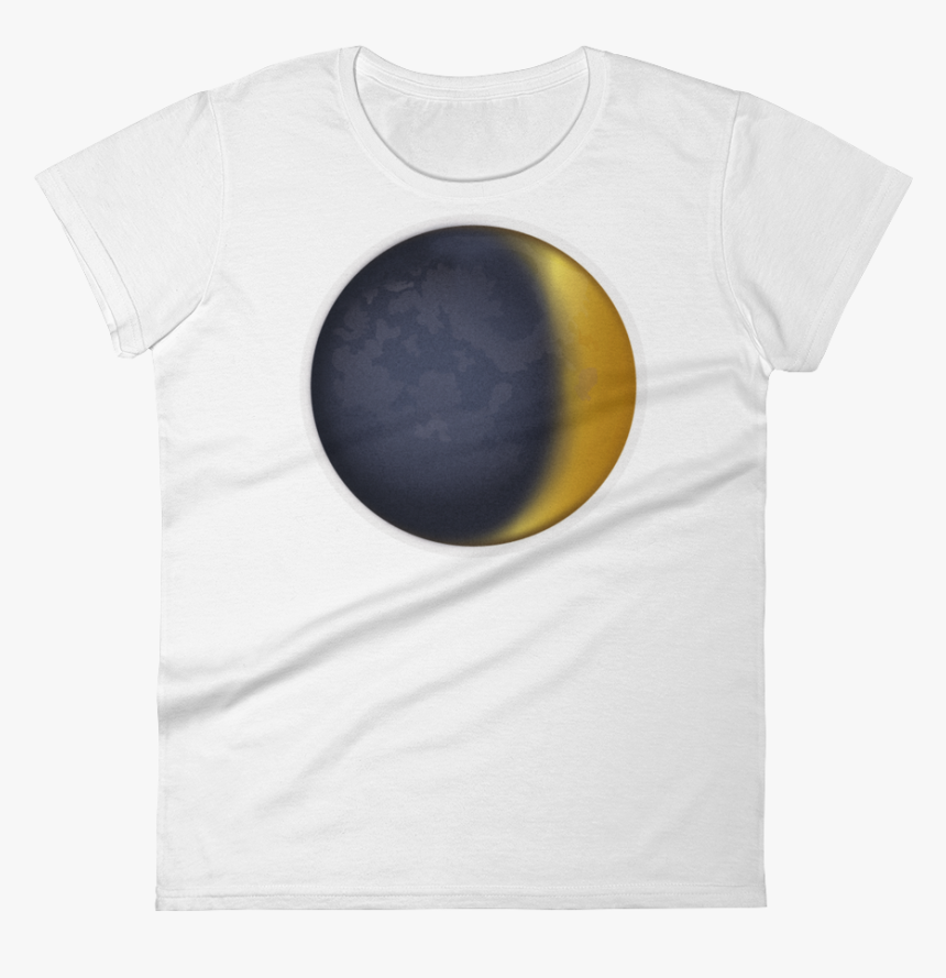 Womens Emoji Shirt Waxing Crescent Moon Just Emoji - Circle, HD Png Download, Free Download