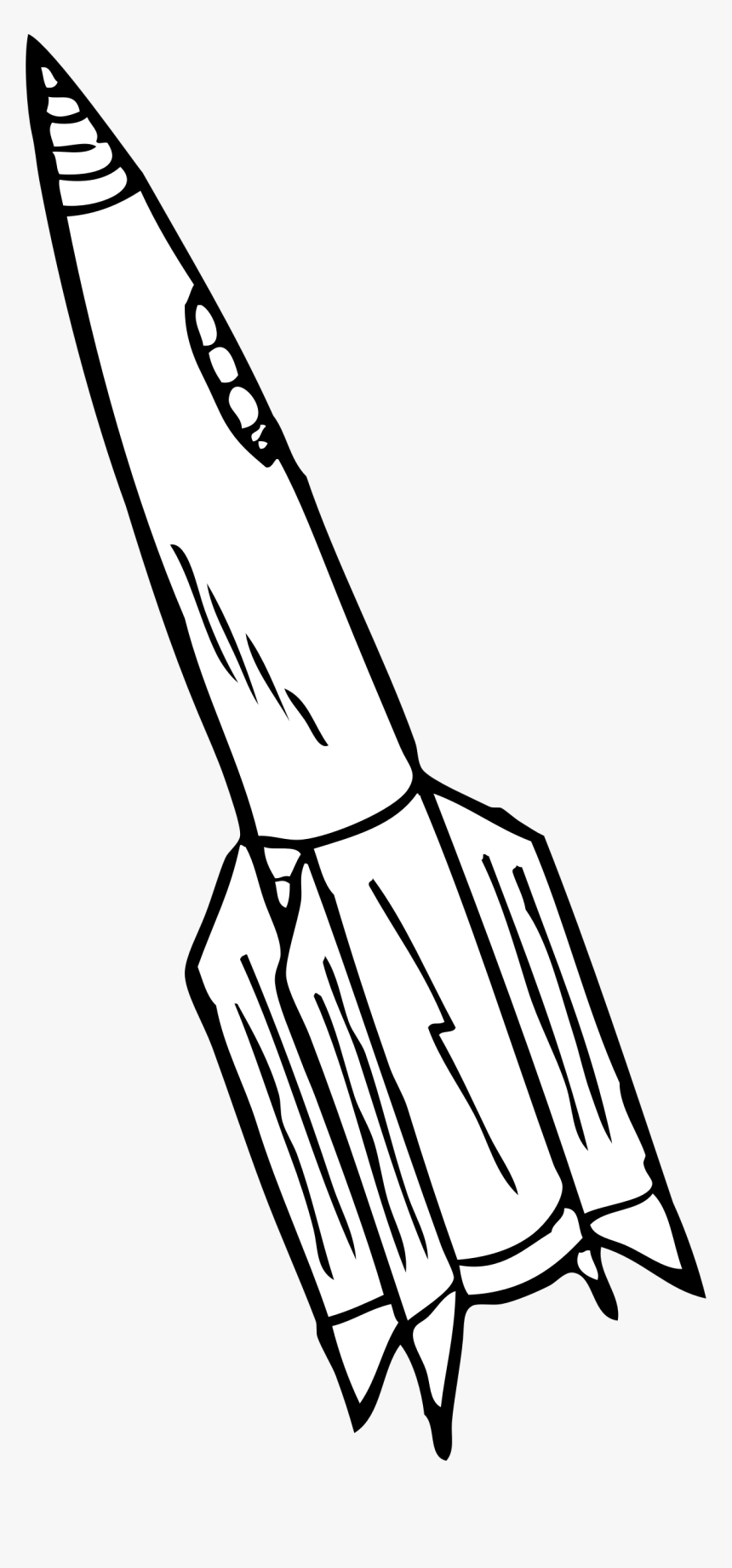 Rocketship Clip Arts - Black And White Rockets, HD Png Download, Free Download