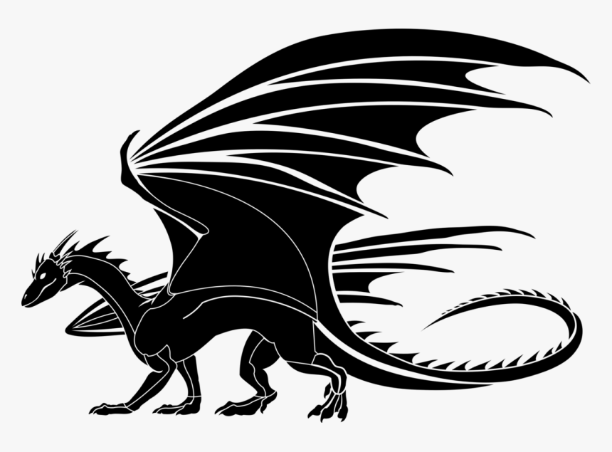 13smok"s Dragon - Dragon Black And White, HD Png Download, Free Download