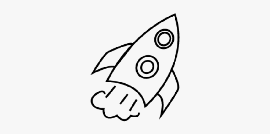 Clip Art Ftestickers Clipart Rocketship Black - Rocket Ship Doodle Png, Transparent Png, Free Download