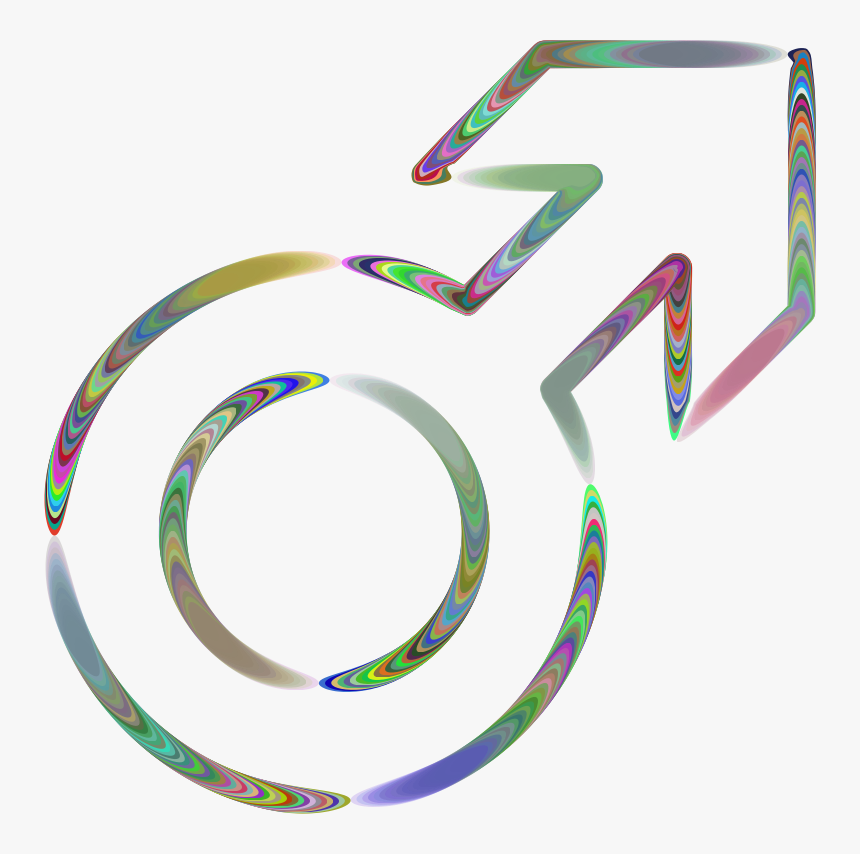 Sixties Groovy Male Symbol - Colorfulness, HD Png Download, Free Download