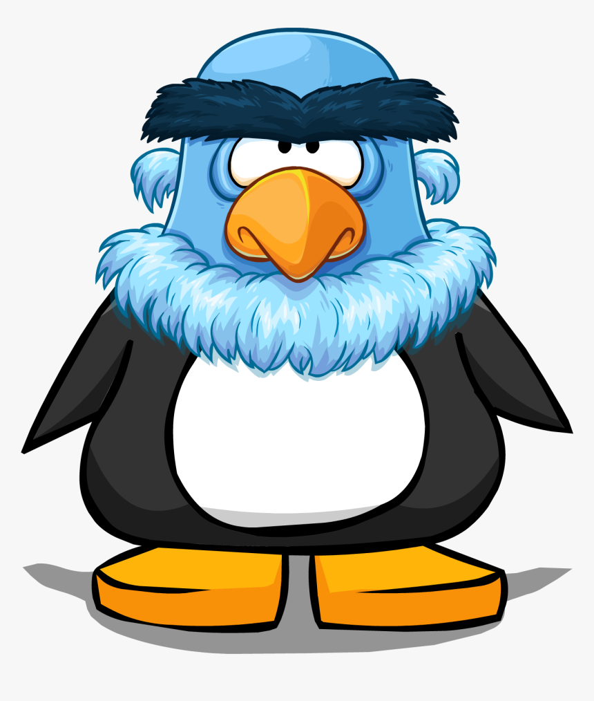 Sam Eagle Head From A Player Card - Penguin With Santa Hat, HD Png Download, Free Download