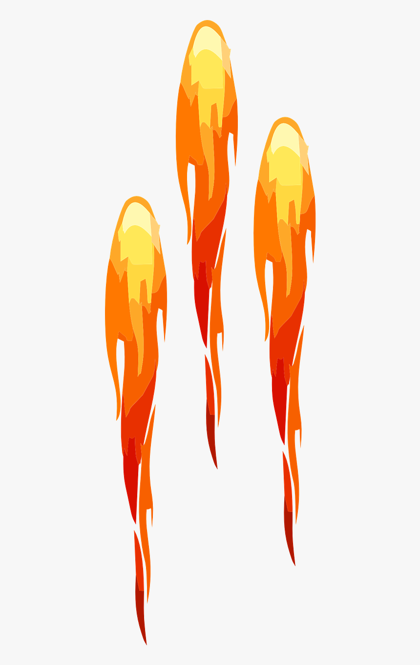 Rocket Clipart Rocket Fire Rocket Flames Clipart Hd Png Download Kindpng