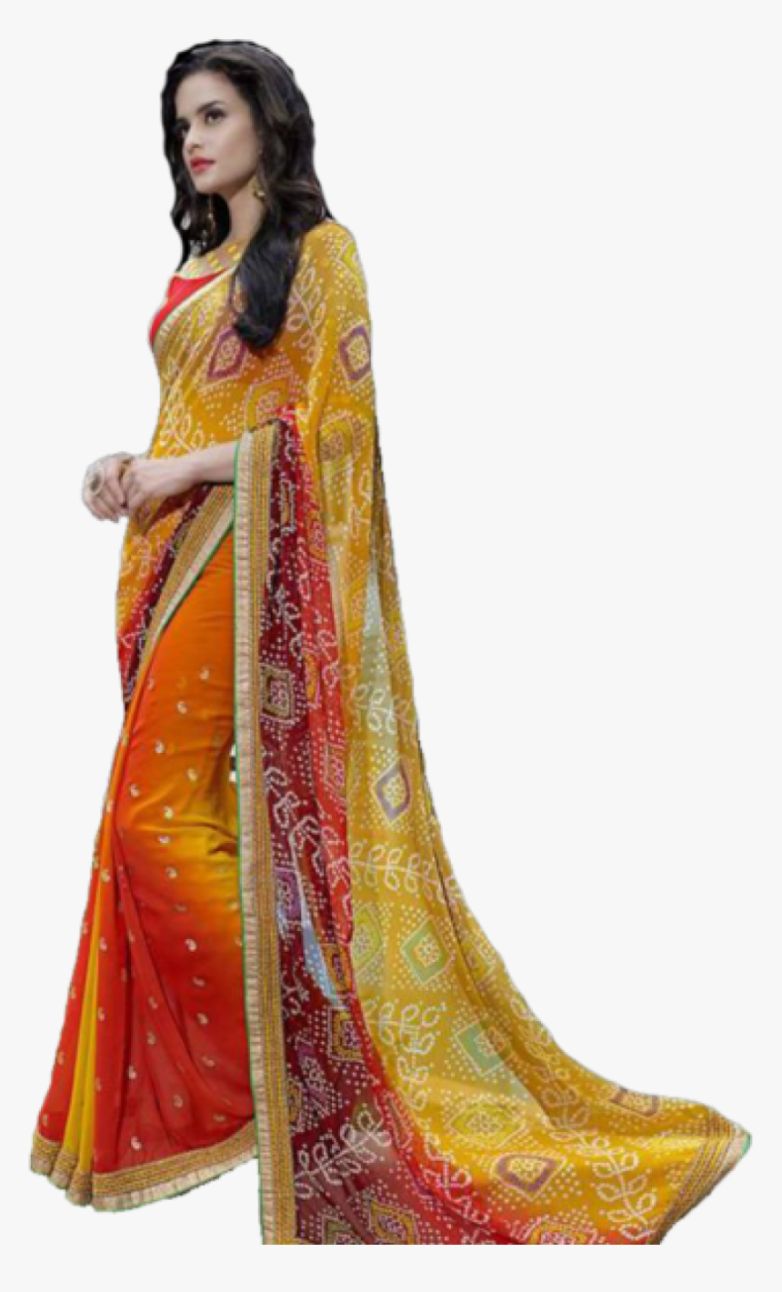 Saree Model Png, Transparent Png, Free Download