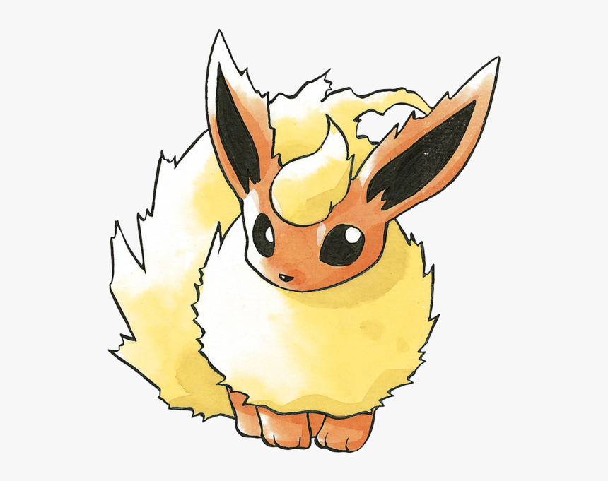 Flareon Pokemon Art Hd Png Download Kindpng