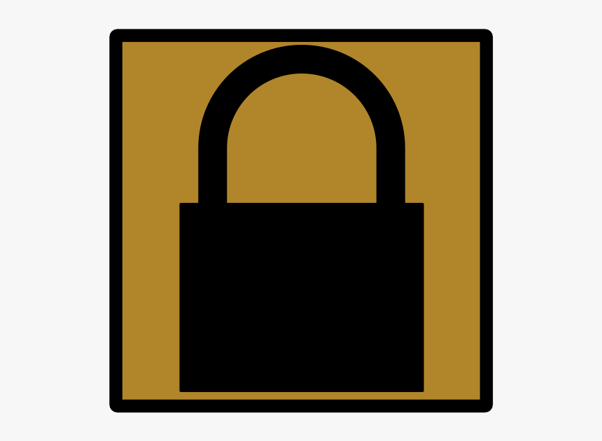 Padlock Silhouette Icon [umber], HD Png Download, Free Download