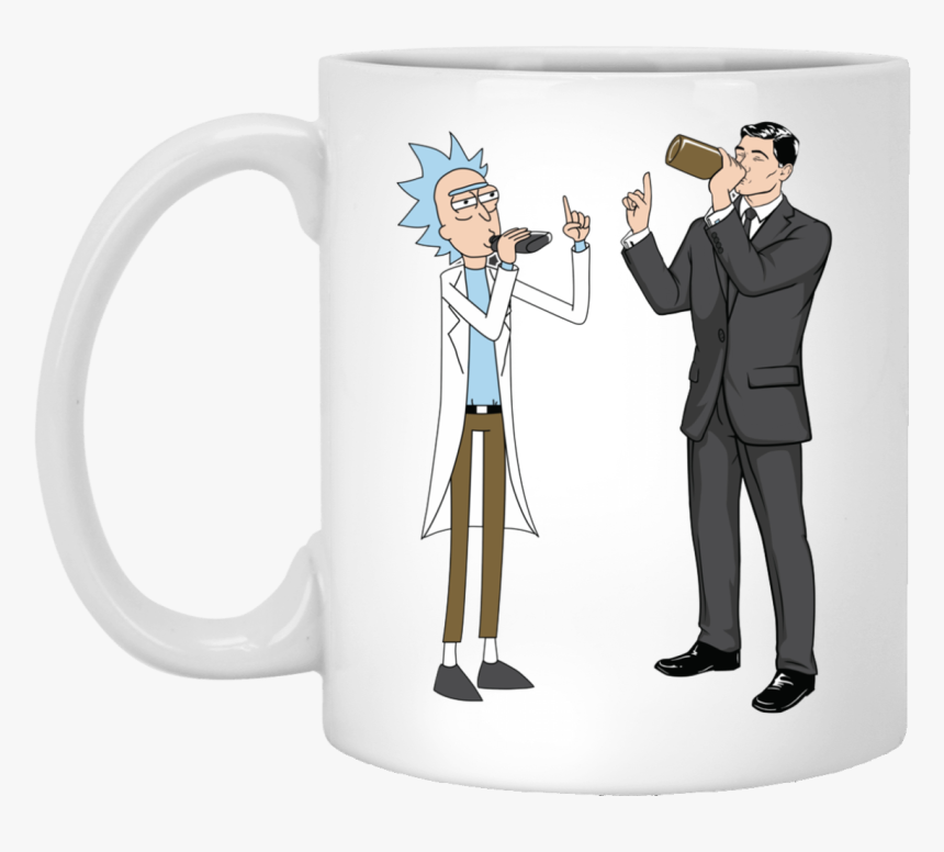 Rick And Archer Drink Wine Coffee Mugs, HD Png Download, Free Download