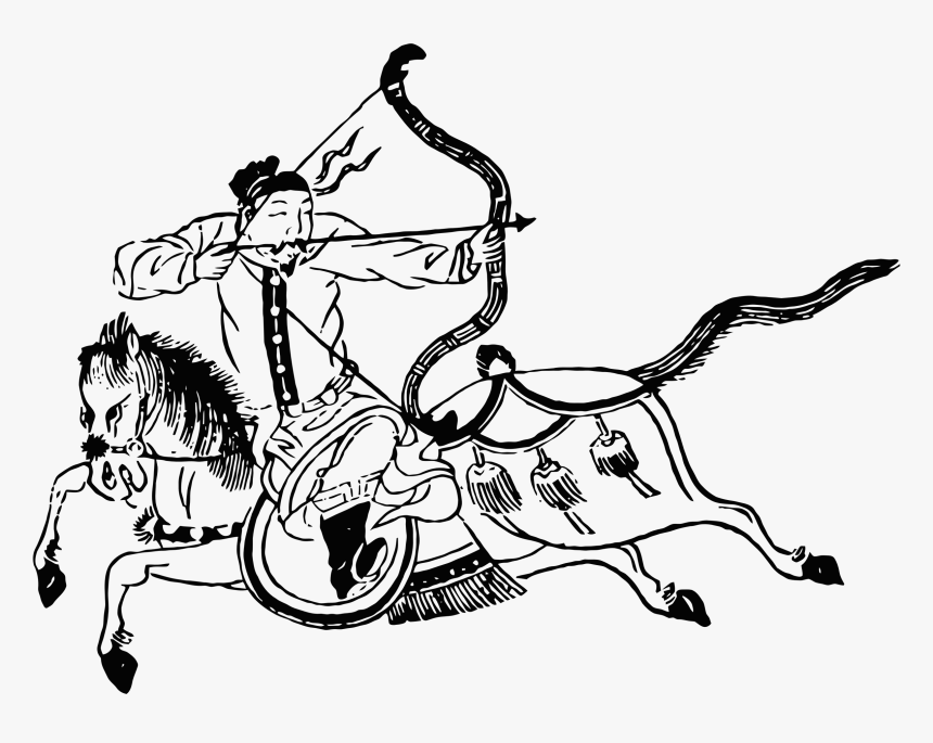 Chinese Mounted Archer Clip Arts, HD Png Download, Free Download