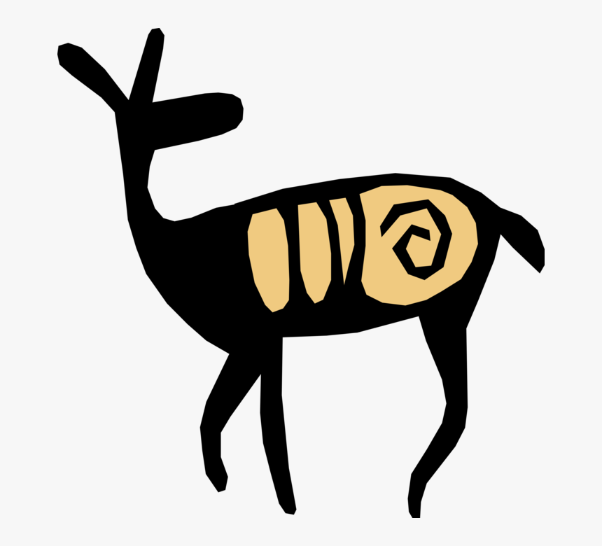 Cave Artwork Caribou Vector, HD Png Download, Free Download