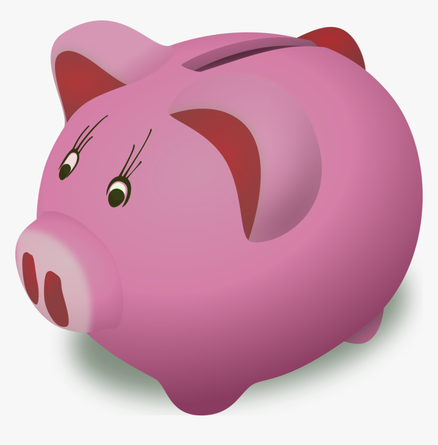 Open Clip Art Library Piggy Bank, HD Png Download, Free Download