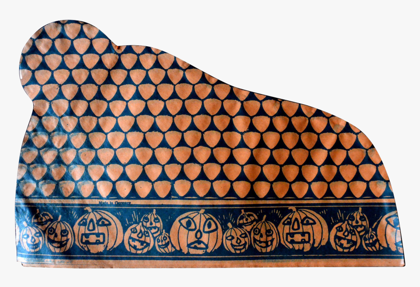 Vintage Halloween Party Hat Pumpkin Patch Border Germany, HD Png Download, Free Download