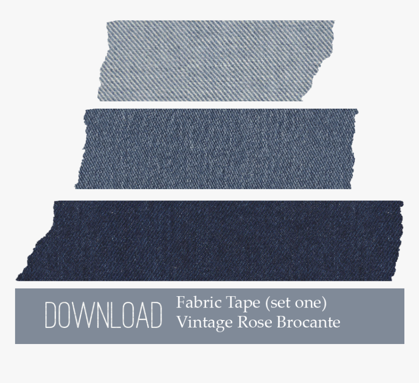 Denim Digital Masking Tape Download From Vintage Rose, HD Png Download, Free Download