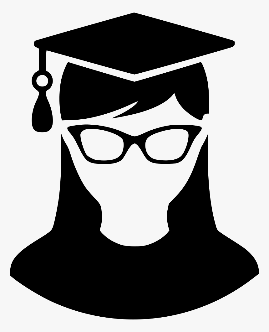 Graduate Lady Glasses, HD Png Download - kindpng
