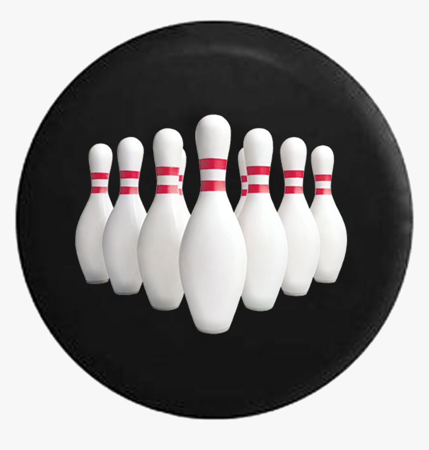 Bowling Pins Full Set Strike Jeep Camper Spare Tire, HD Png Download, Free Download