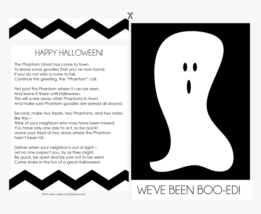 Phantom Ghost Halloween Poem , Transparent Cartoons, HD Png Download, Free Download