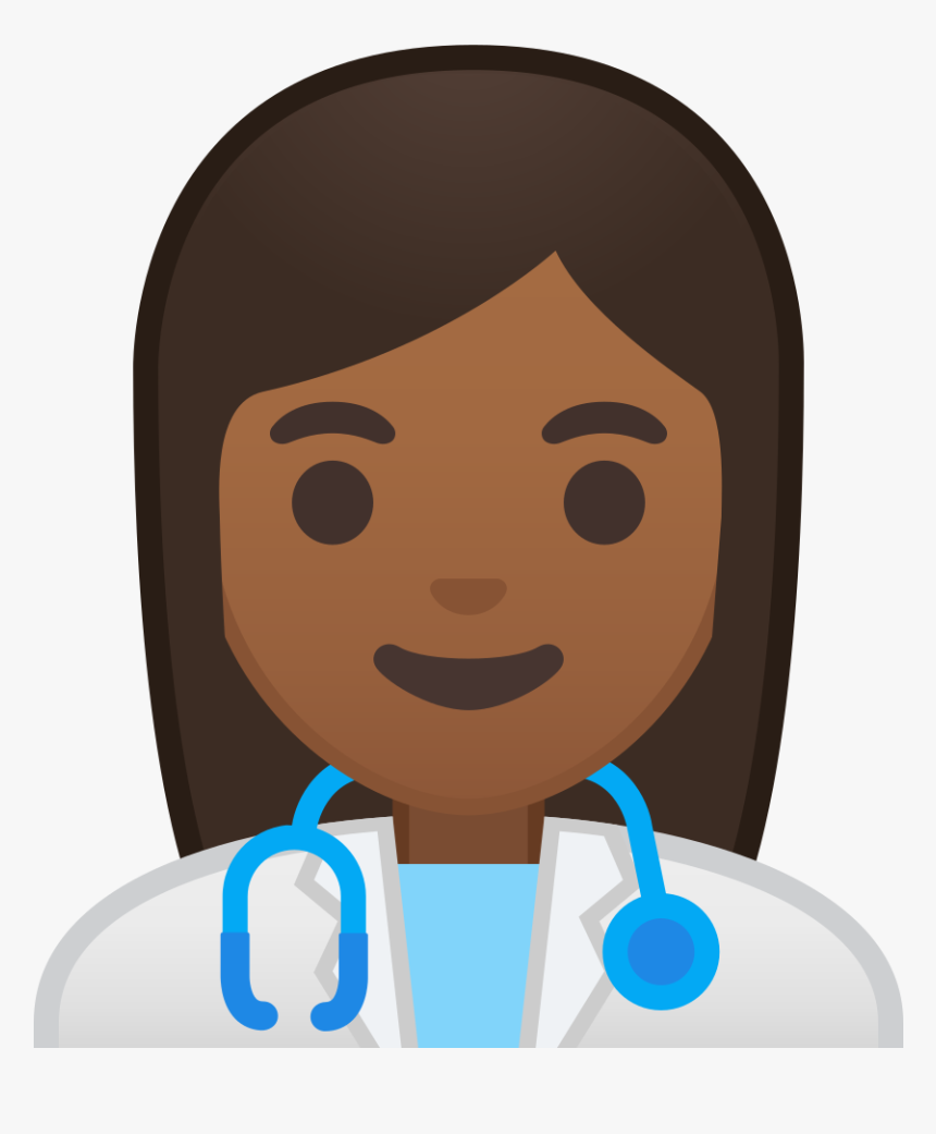 Woman Health Worker Medium Dark Skin Tone Icon, HD Png Download, Free Download