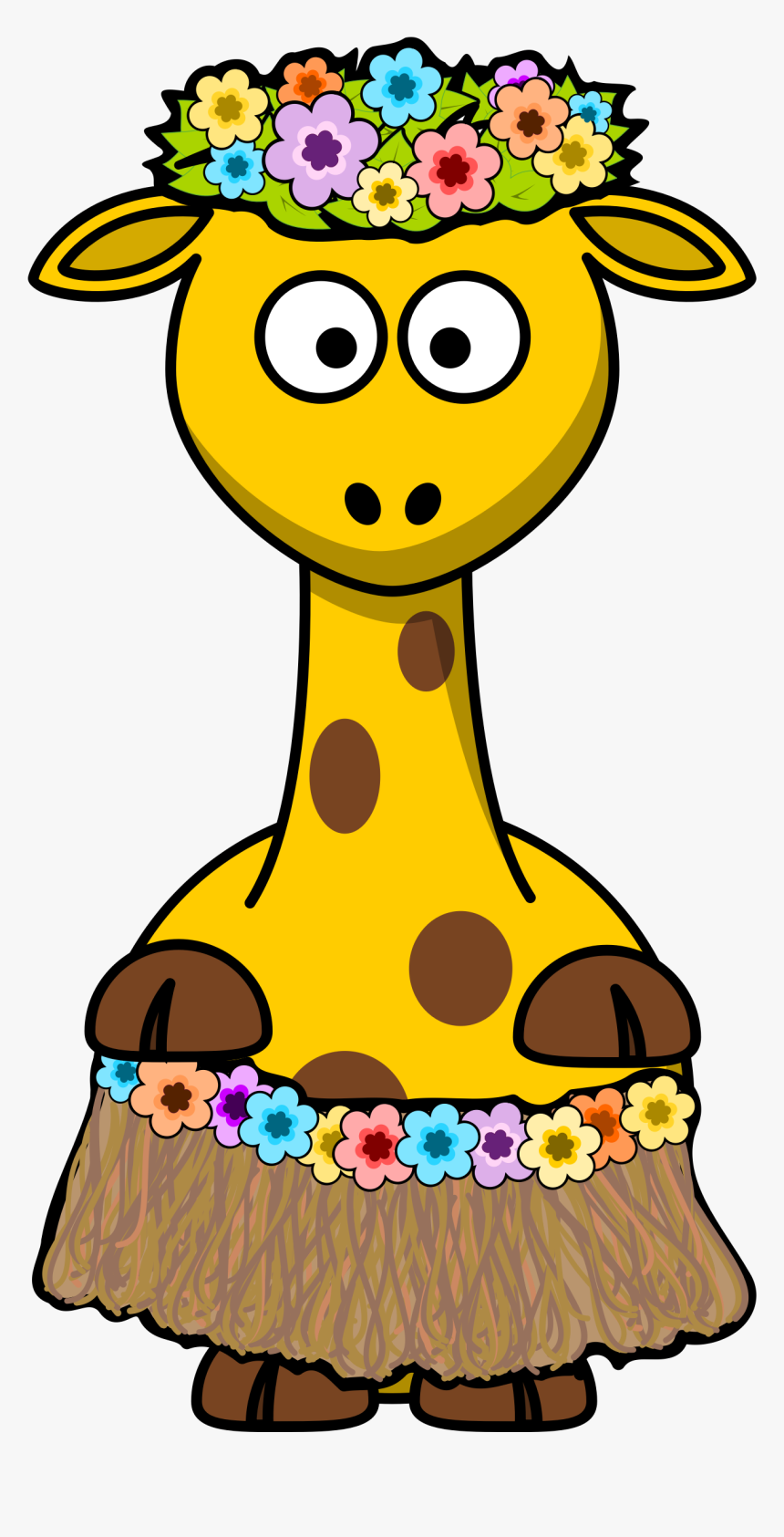 Hawaii - Clipart - Cartoon Giraffe - Png Download ,, Transparent Png, Free Download