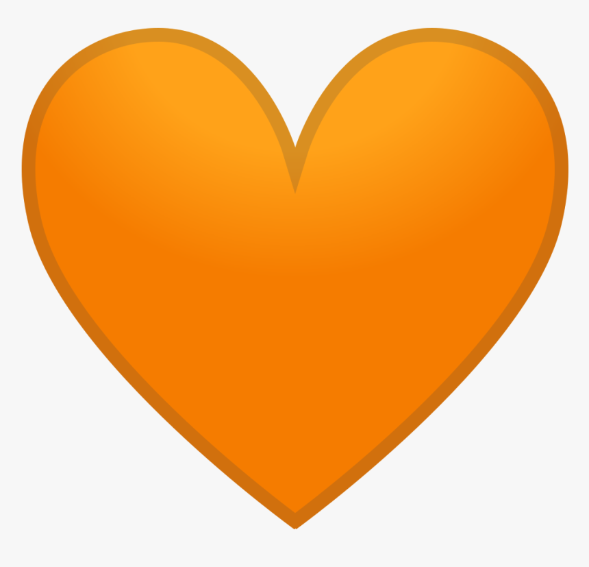 Orange Heart Png Png Library Download, Transparent Png, Free Download