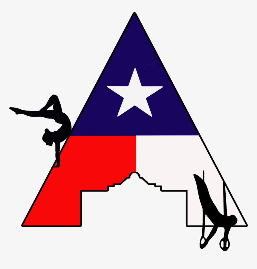 Alamo Logo W Texas Flag W Gymnast Copy, HD Png Download, Free Download