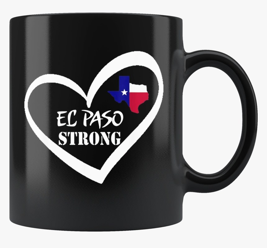 El Paso Strong Texas Flag Love Heart Mug, HD Png Download, Free Download