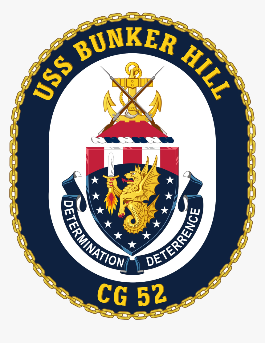 Uss Bunker Hill Cg-52 Crest, HD Png Download, Free Download