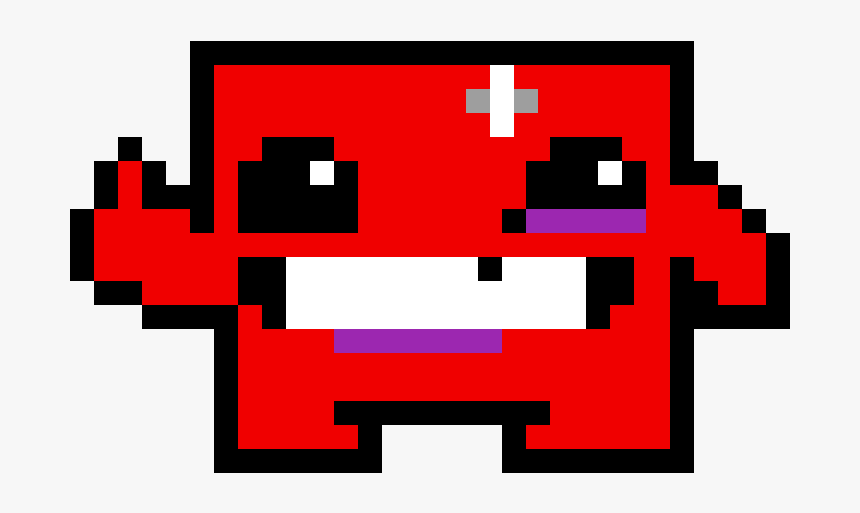 Super Meat Boy - Meat Boy 8 Bit, HD Png Download, Free Download