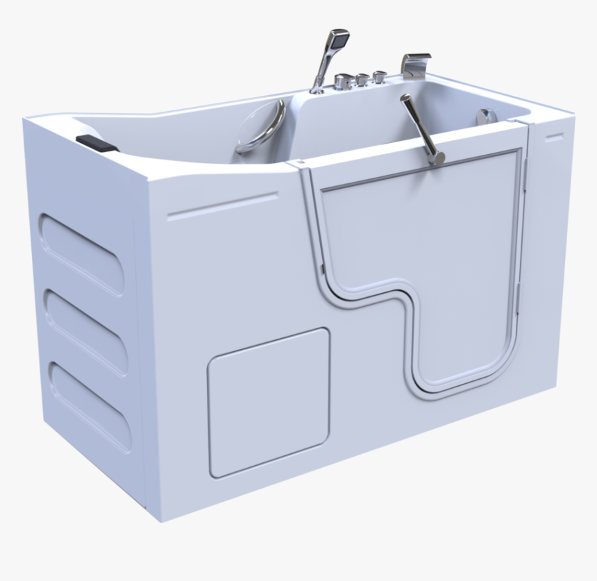 3d Model Of Oasis Style Walk-in Bathtub, Door Closed, - Oasis Walk In Tub, HD Png Download, Free Download