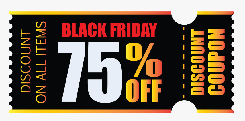 Black Friday Coupon Png Clipart Picture - Poster, Transparent Png, Free Download