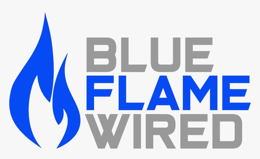 Blue Flame Wired - Graphic Design, HD Png Download, Free Download