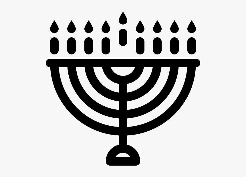 "
 Class="lazyload Lazyload Mirage Cloudzoom Featured - Hanukkah Menorah Black And White, HD Png Download, Free Download