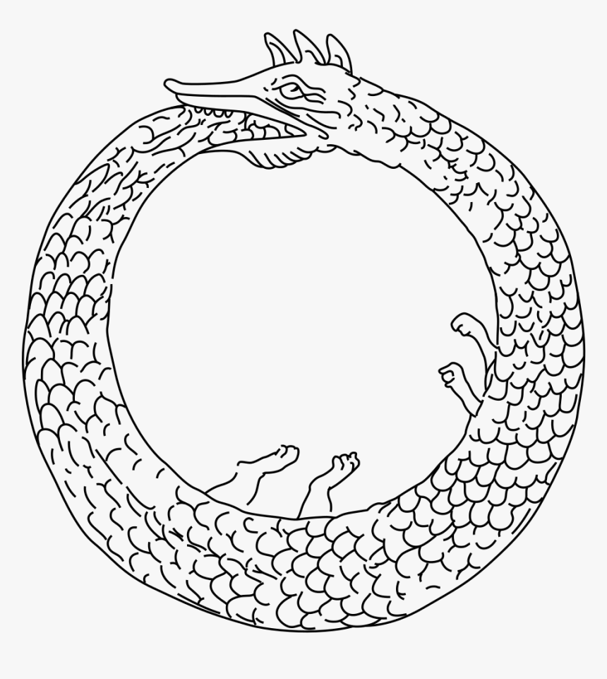 Ouroboros Png - File - Ouroboros-abake - Svg, Transparent Png, Free Download