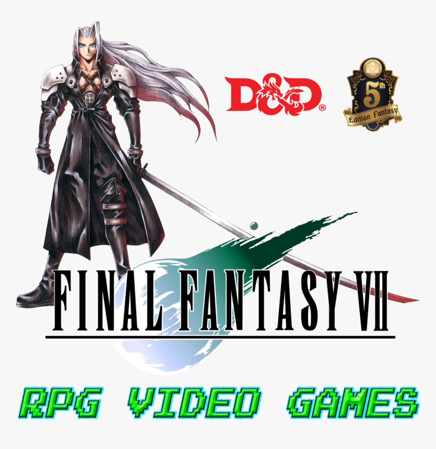 Final Fantasy 7 Sephiroth Dnd 5e - Final Fantasy 7, HD Png Download, Free Download