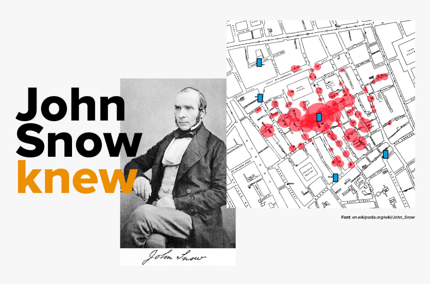 John Snow Approach Location Analytics Mapidea - Drawing, HD Png Download, Free Download