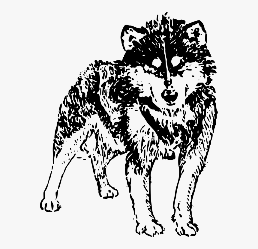 Monochrome - Husky Png Icon White, Transparent Png, Free Download